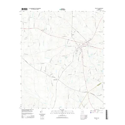 2014 Map of Twin City, 2014 Print