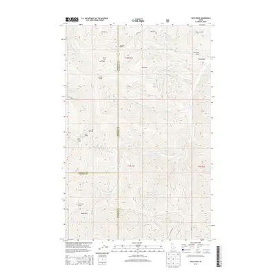 2013 Map of Twin Crags, 2013 Print