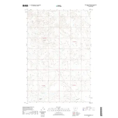 2020 Map of Twin Forks Reservoir, 2020 Print