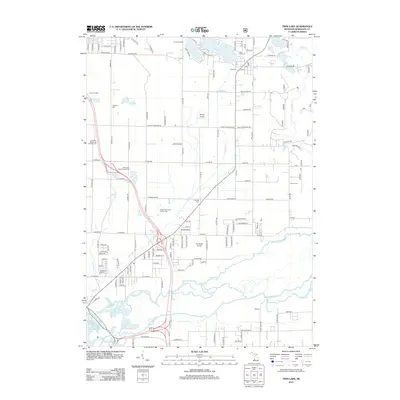 2012 Map of Twin Lake, 2012 Print