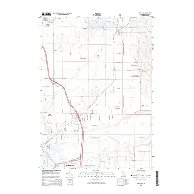 2014 Map of Twin Lake, 2014 Print