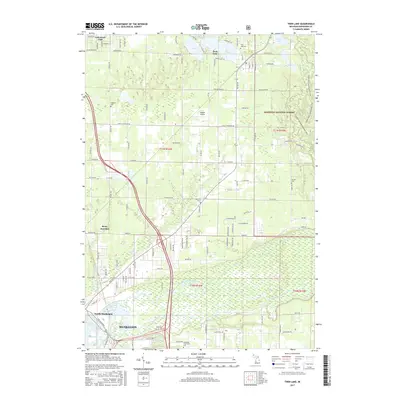 2017 Map of Twin Lake, 2017 Print