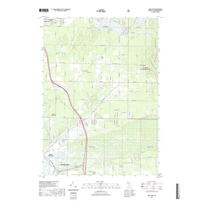 2019 Map of Twin Lake, 2019 Print