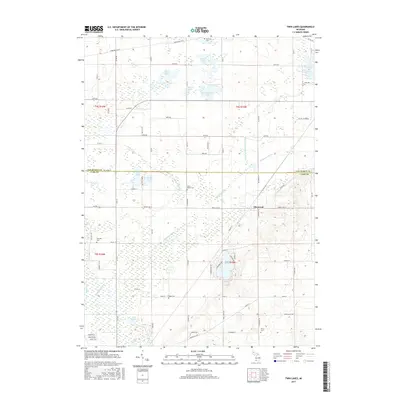 2017 Map of Twin Lakes, 2017 Print