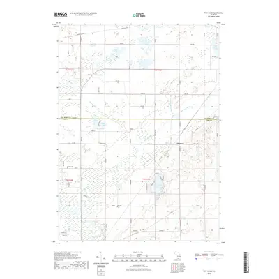 2019 Map of Twin Lakes, 2019 Print