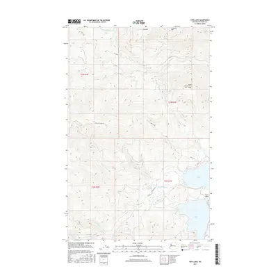 2017 Map of Twin Lakes, 2017 Print
