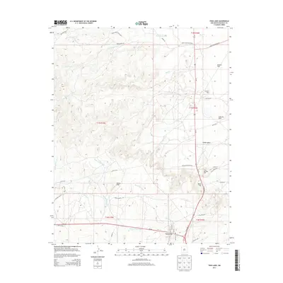 2013 Map of Twin Lakes, 2013 Print