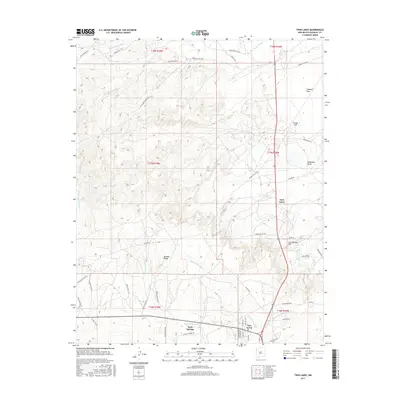 2017 Map of Twin Lakes, 2017 Print
