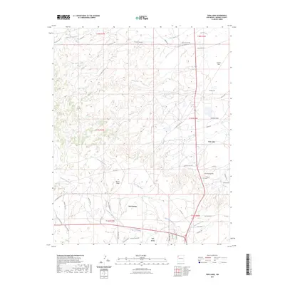 2023 Map of Twin Lakes, 2023 Print