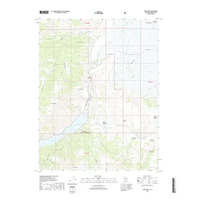 2018 Map of Twin Lakes, 2018 Print