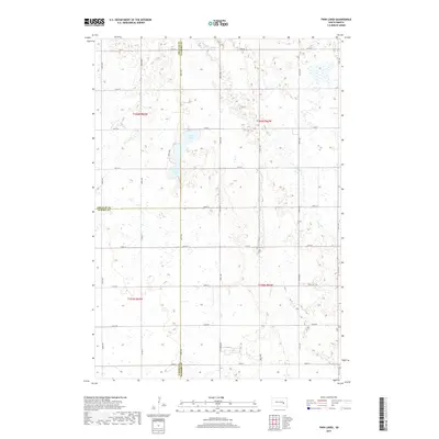 2017 Map of Twin Lakes, 2017 Print