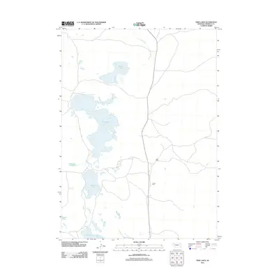 2011 Map of Twin Lakes, 2011 Print