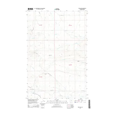 2014 Map of Twin Lakes, 2014 Print