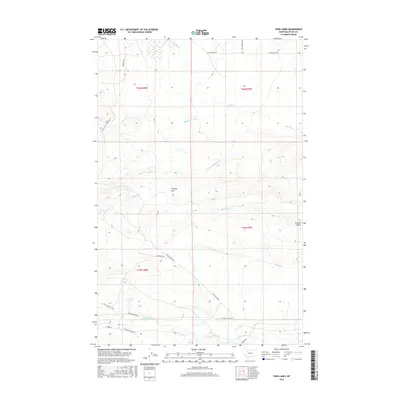 2017 Map of Twin Lakes, 2017 Print