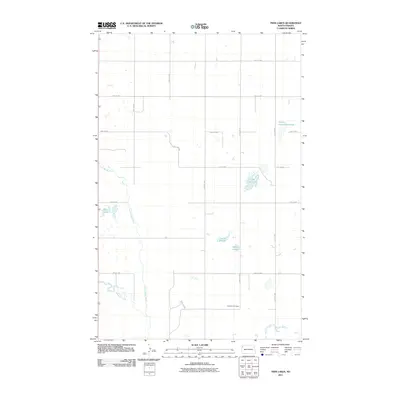 2011 Map of Twin Lakes, 2011 Print