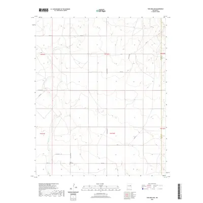 2020 Map of Twin Mesa NW, 2020 Print