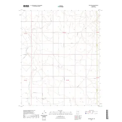 2023 Map of Twin Mesa NW, 2023 Print