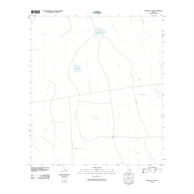 2010 Map of Twin Mott Lake, 2010 Print