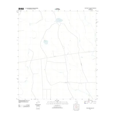 2013 Map of Twin Mott Lake, 2013 Print