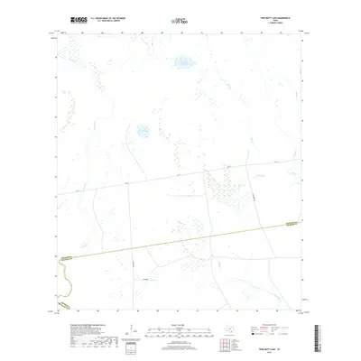 2019 Map of Twin Mott Lake, 2019 Print