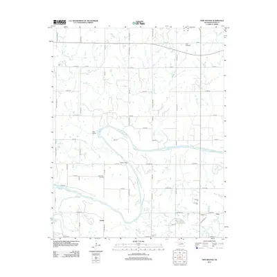 2012 Map of Twin Mounds, 2012 Print