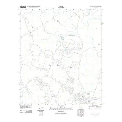 2010 Map of Twin Mountains, 2010 Print