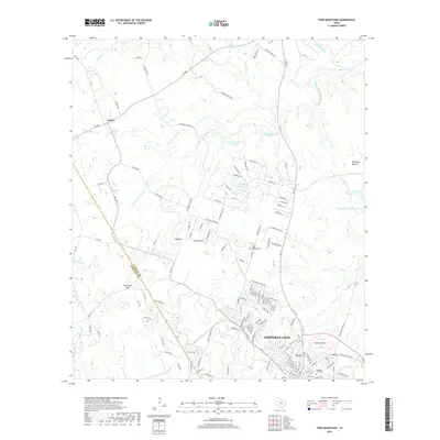 2019 Map of Twin Mountains, 2019 Print