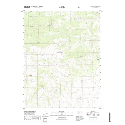 2019 Map of Twin Mountains, 2019 Print