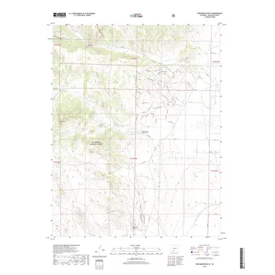 2019 Map of Twin Mountains SE, 2019 Print
