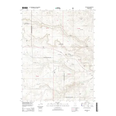 2014 Map of Twin Rocks, 2014 Print