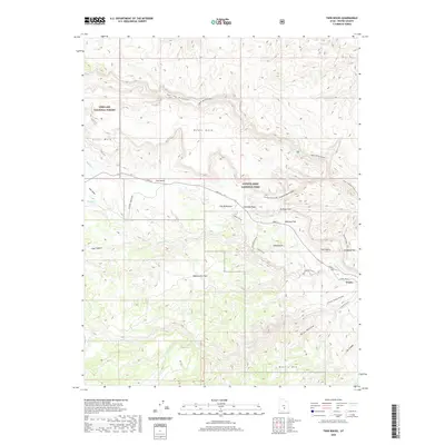 2020 Map of Twin Rocks, 2020 Print