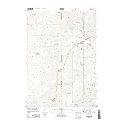 2013 Map of Twin Sisters, 2013 Print