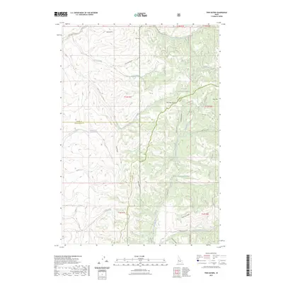 2023 Map of Twin Sisters, 2023 Print
