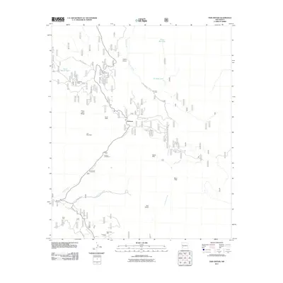 2011 Map of Twin Sisters, 2011 Print