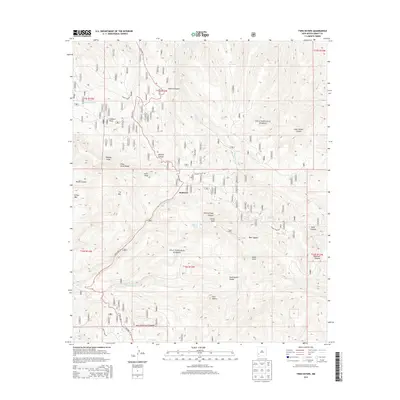 2013 Map of Twin Sisters, 2013 Print