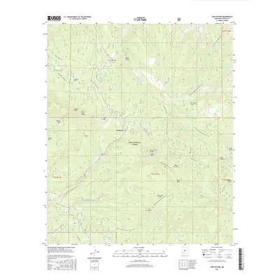 2017 Map of Twin Sisters, 2017 Print