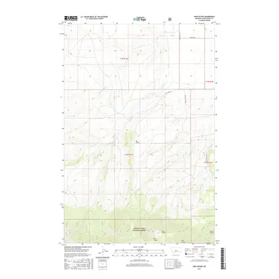 2017 Map of Twin Sisters, 2017 Print
