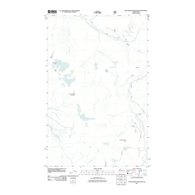 2011 Map of Twin Sisters Mountain, 2011 Print