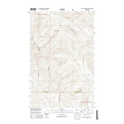 2014 Map of Twin Sisters Mountain, 2014 Print