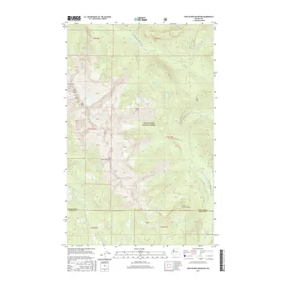 2017 Map of Twin Sisters Mountain, 2017 Print