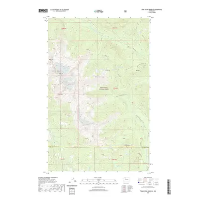 2020 Map of Twin Sisters Mountain, 2020 Print