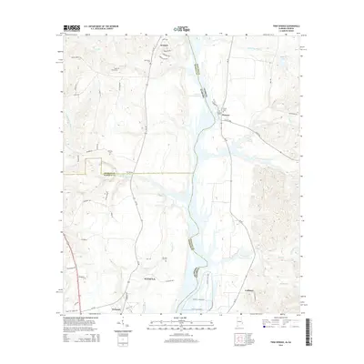2014 Map of Twin Springs, 2014 Print