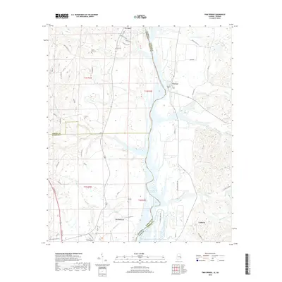 2018 Map of Twin Springs, 2018 Print