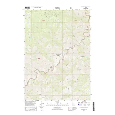 2017 Map of Twin Springs, 2017 Print