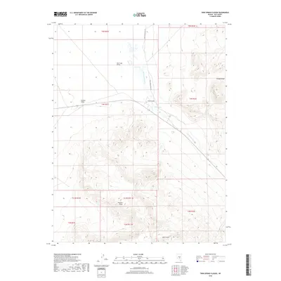 2018 Map of Twin Springs Slough, 2018 Print