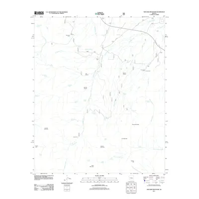 2011 Map of Two Bar Mountain, 2011 Print