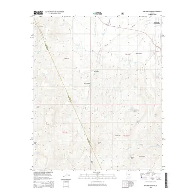 2014 Map of Two Bar Mountain, 2014 Print