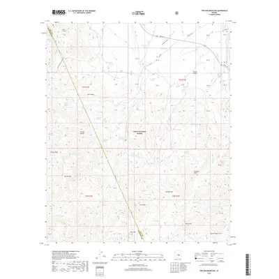 2018 Map of Two Bar Mountain, 2018 Print