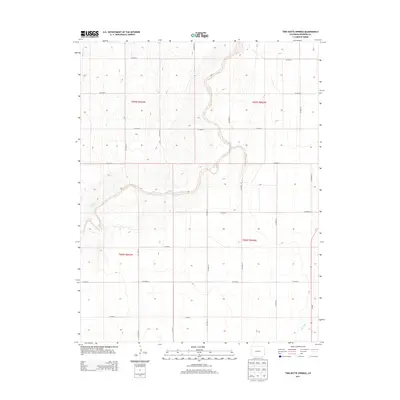 2013 Map of Two Butte Springs, 2013 Print