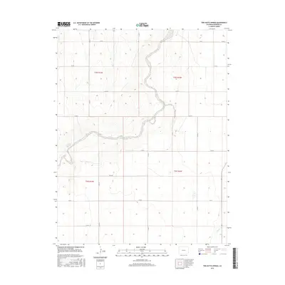 2016 Map of Two Butte Springs, 2016 Print